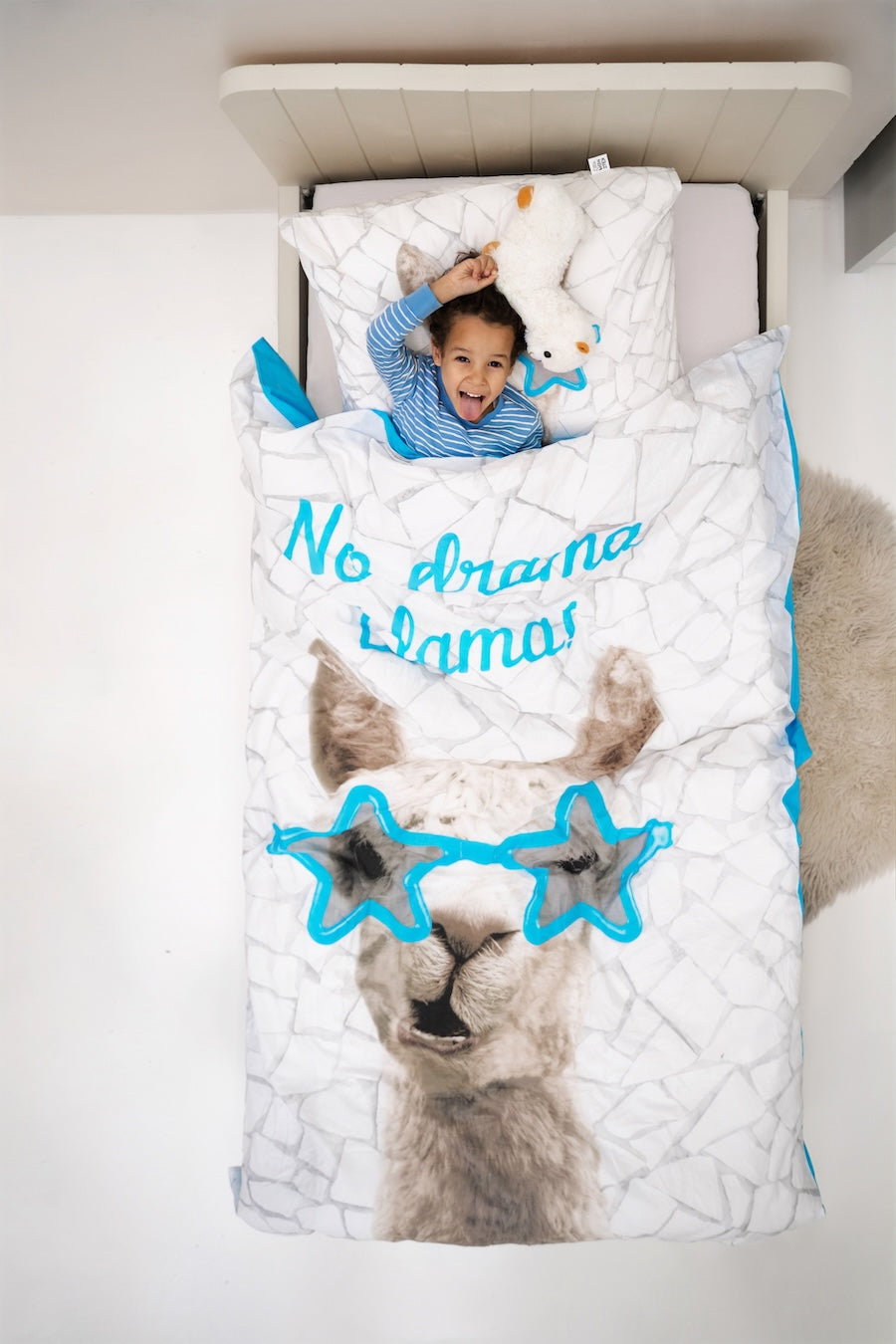 Llama Kinder Dekbedovertrek 140x200/220 Little Monster