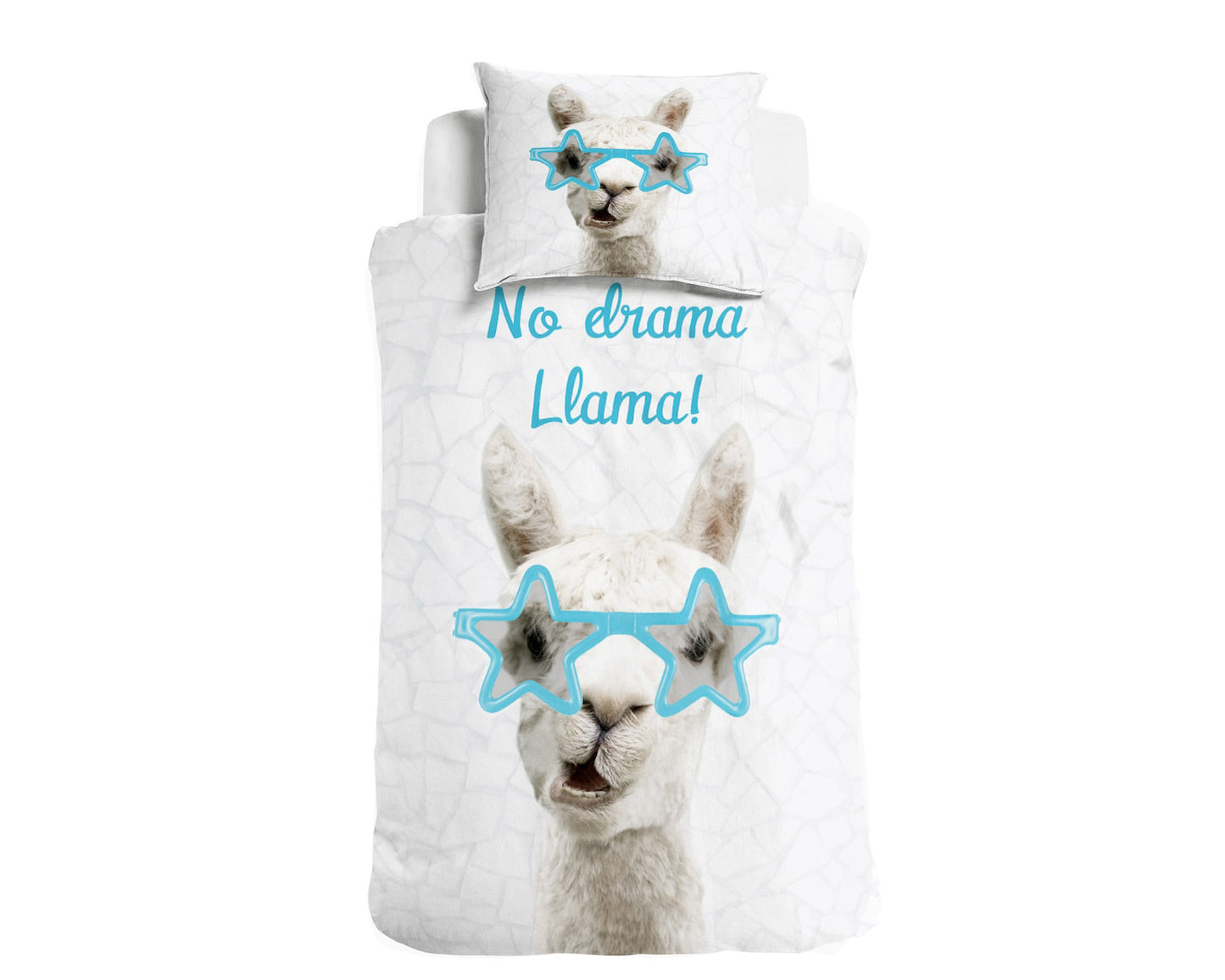 Llama Kinder Dekbedovertrek 140x200/220 Little Monster