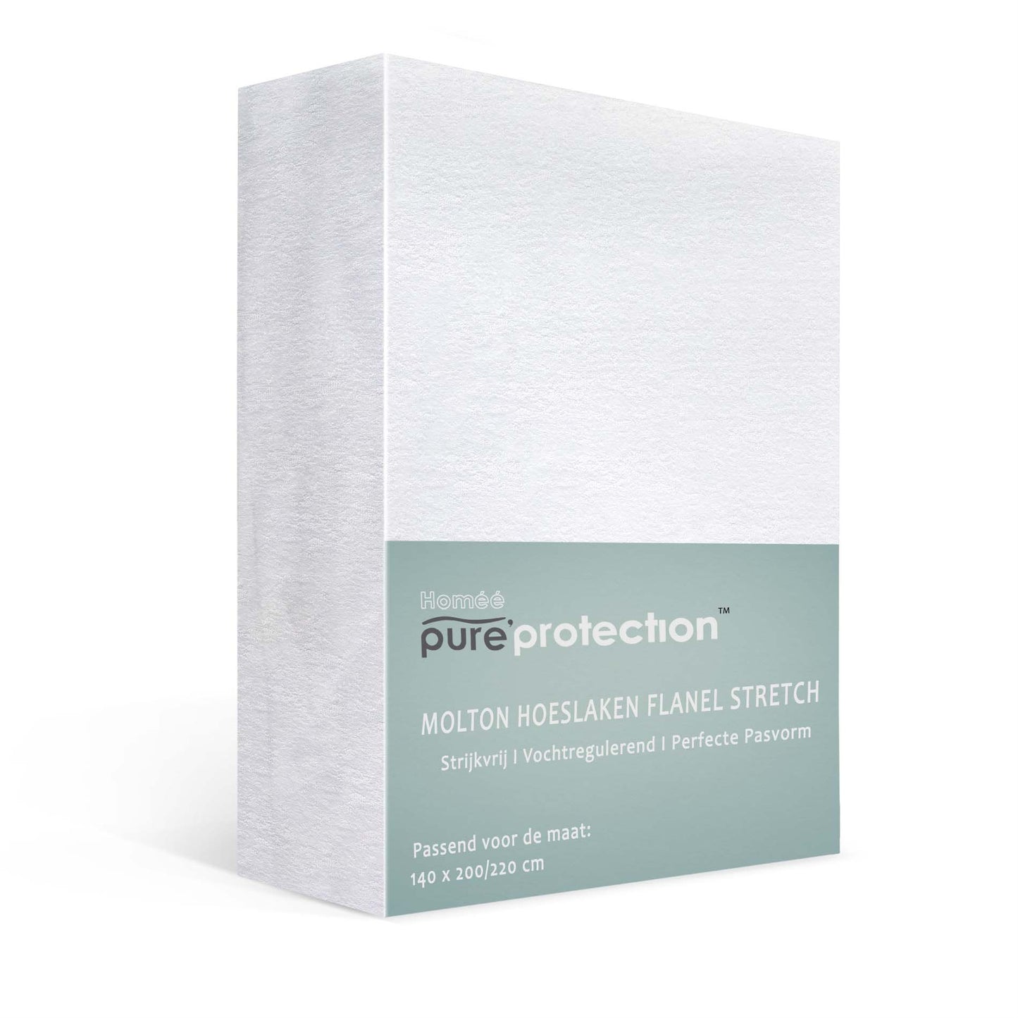 Molton Hoeslaken 140x200 Flanel Pure Protection