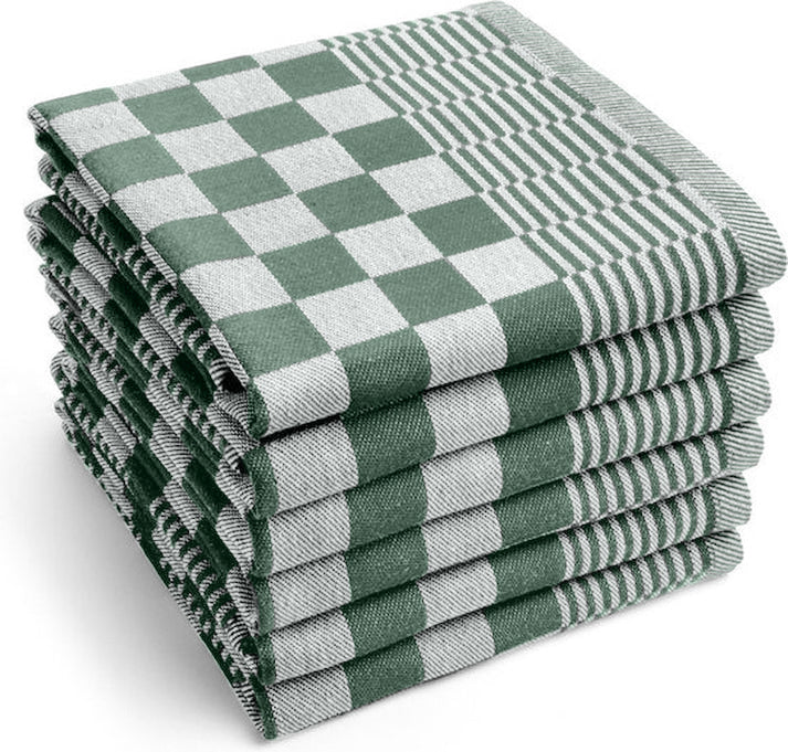 Chess Theedoeken 65x65cm (Set van 6) Horeca Line Groen