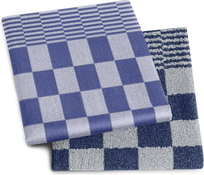 Chess Keukenhanddoeken 50x50cm (Set van 6) Horeca Line Blauw