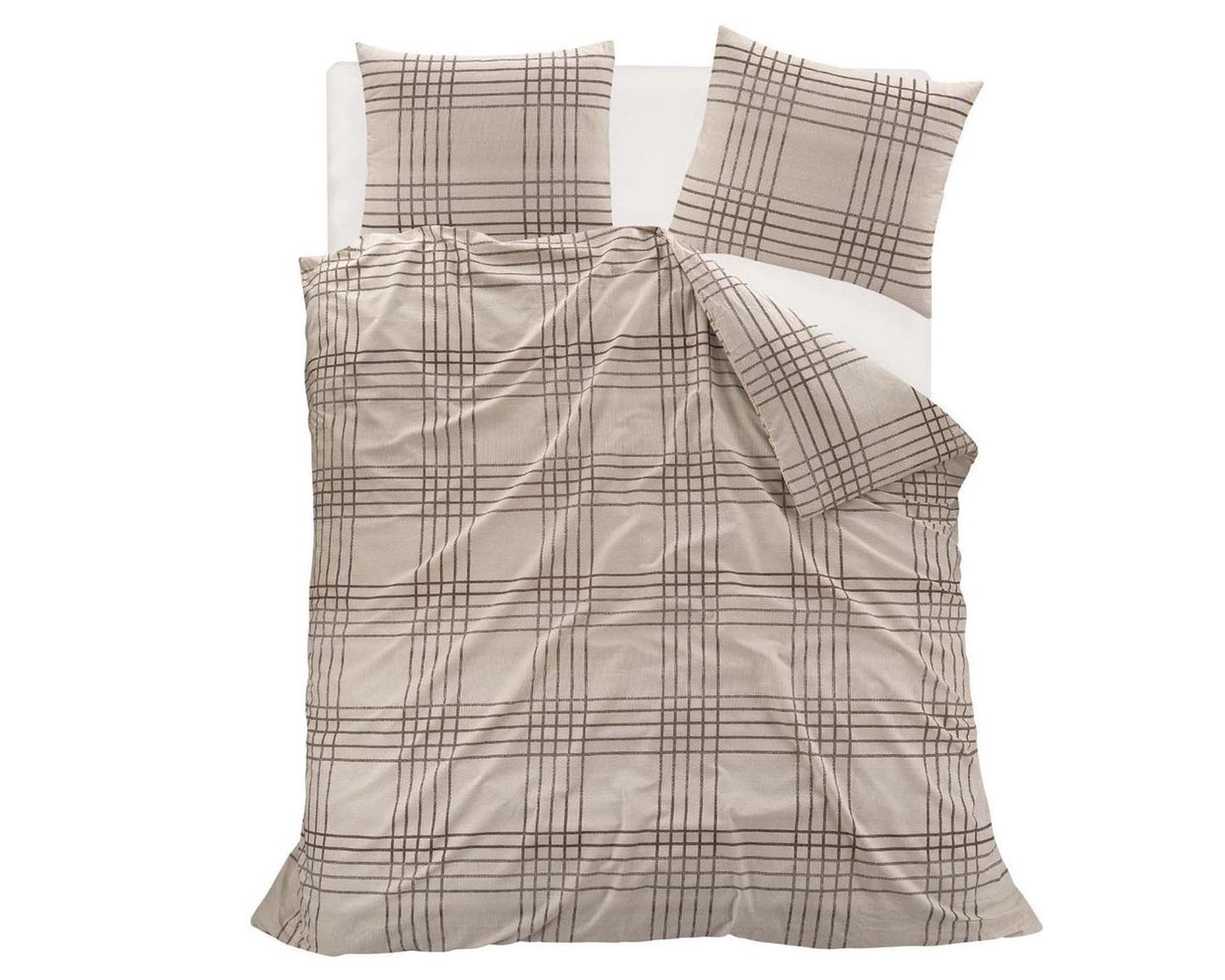 Dekbedovertrek 240x220 Lits-Jumeaux Katoen Tartan