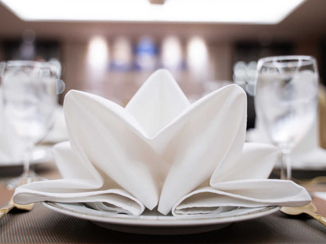 Katoenen servetten en tafelkleden voor horeca, partycentra en thuisgebruik