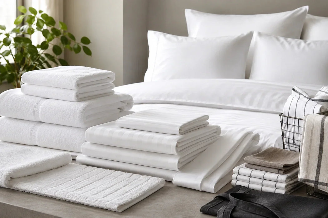 hotel textiel handdoeken en dekbedovertrek