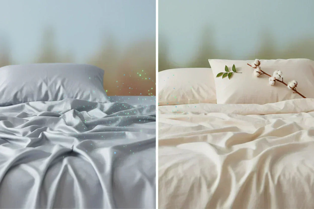 De verborgen gevaren van microvezel beddengoed voor huid en gezondheid