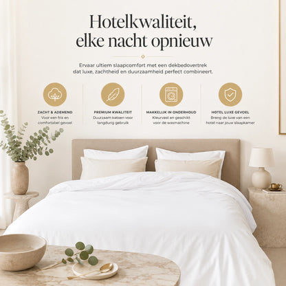 Kussenslopen 60x70 - Set van 2 - 100% Katoen - Wit