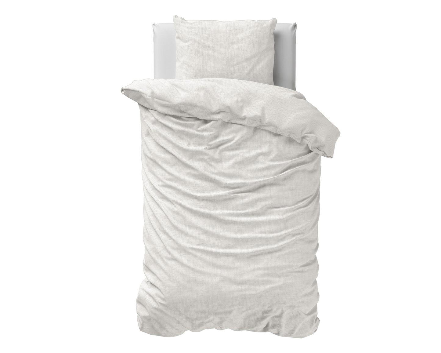 Mousseline Dekbedovertrek 1-persoons 140x200/220 Off White