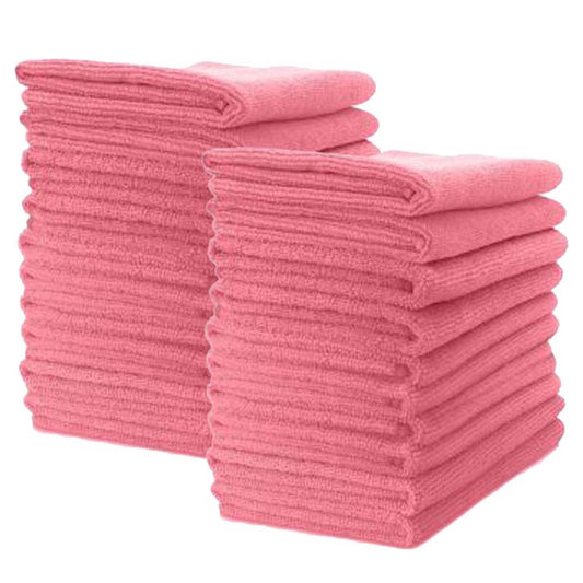 Microvezeldoeken 40x40cm (set van 20) Horeca Line Roze