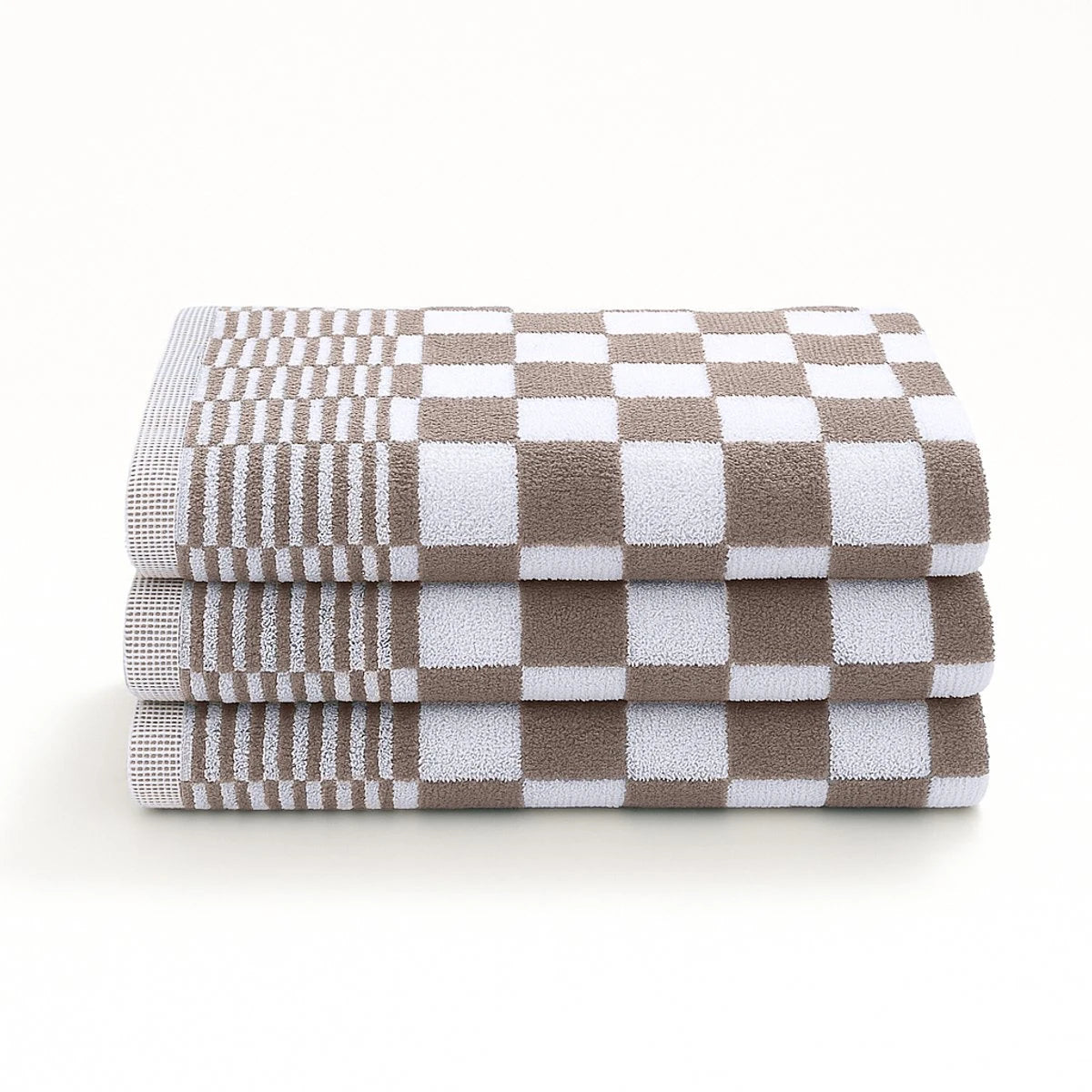 Keukendoeken Set 50×50 cm Badstof Horeca Bruin