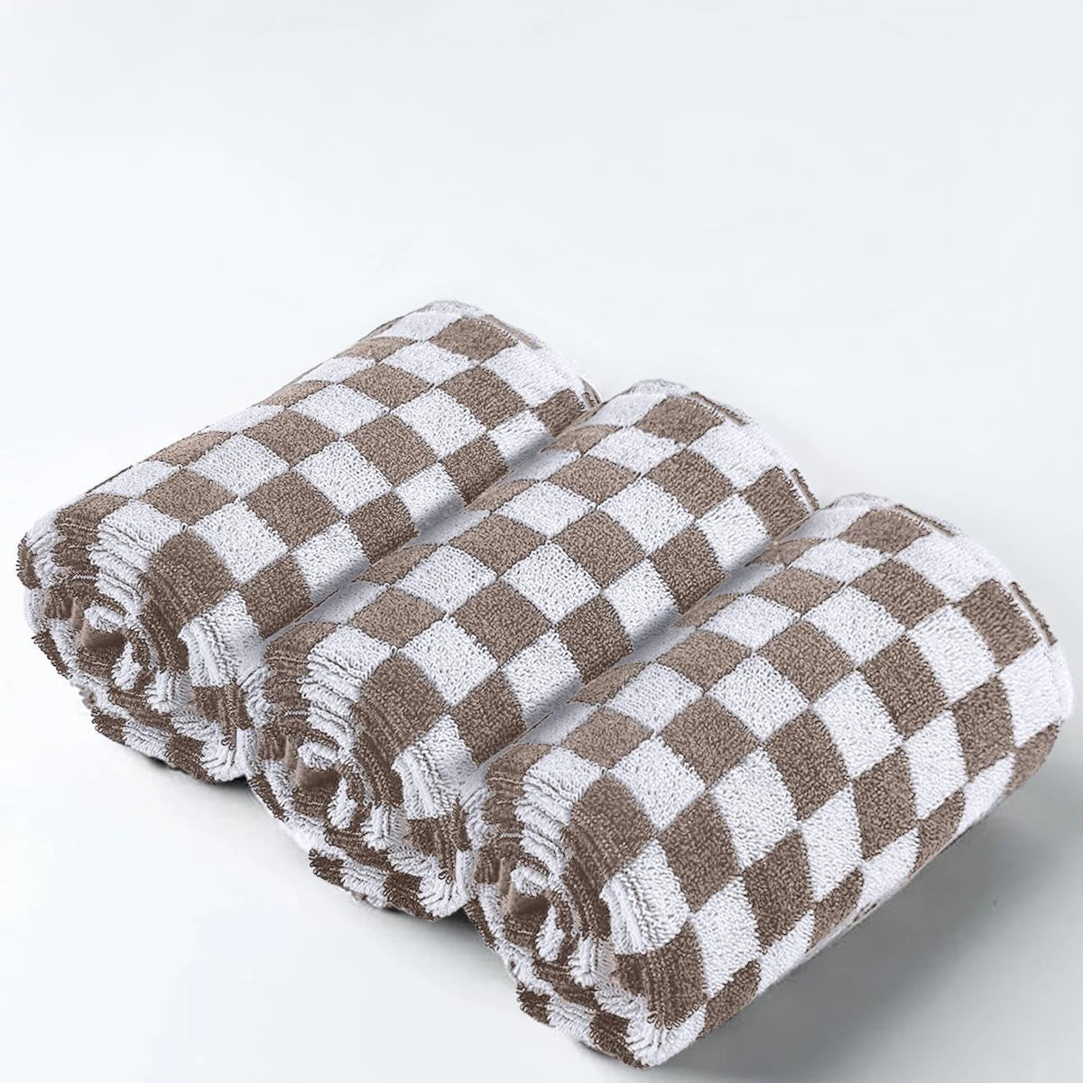 Keukendoeken Set 50×50 cm Badstof Horeca Bruin