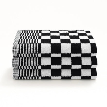 Keukendoeken Set 50×50 cm Badstof Horeca Zwart