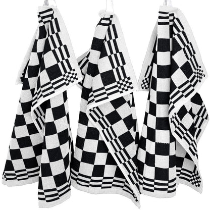 Keukendoeken Set 50×50 cm Badstof Horeca Zwart