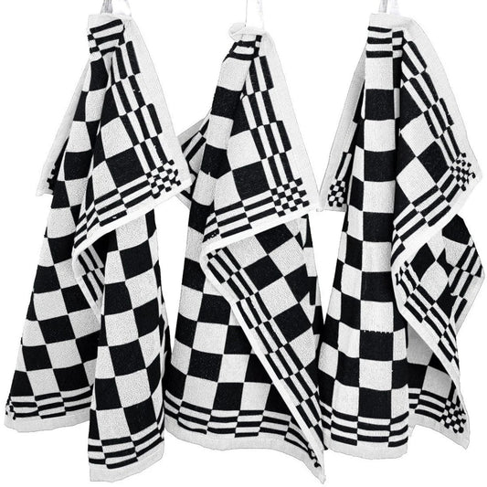 Keukendoeken Set 50×50 cm Badstof Horeca Zwart