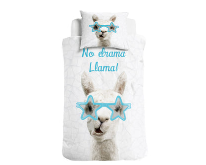 Llama Kinder Dekbedovertrek 140x200/220 Little Monster