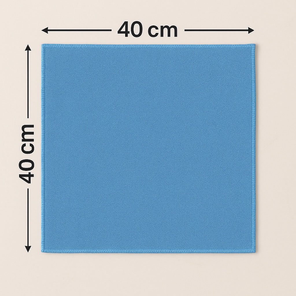 Microvezeldoeken 40x40cm (set van 10) Horeca Line Blauw