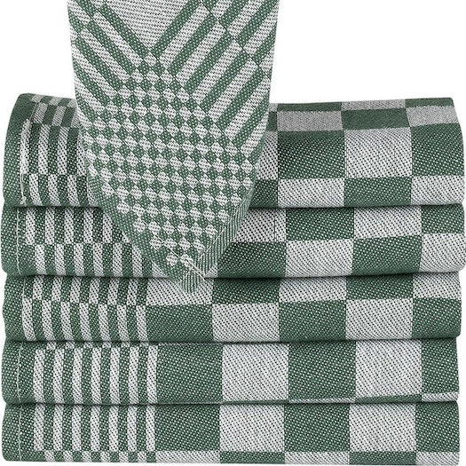 PureCotton Theedoeken 65x65cm (Set van 6) Groen