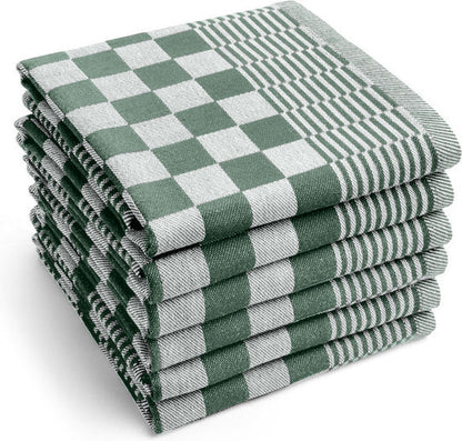 PureCotton Theedoeken 65x65cm (Set van 6) Groen