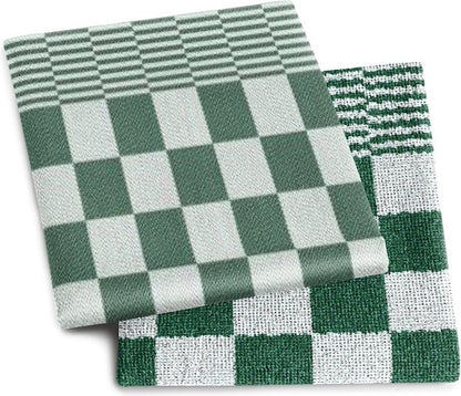 PureCotton Keukenhanddoeken 50x50cm (Set van 6) Groen