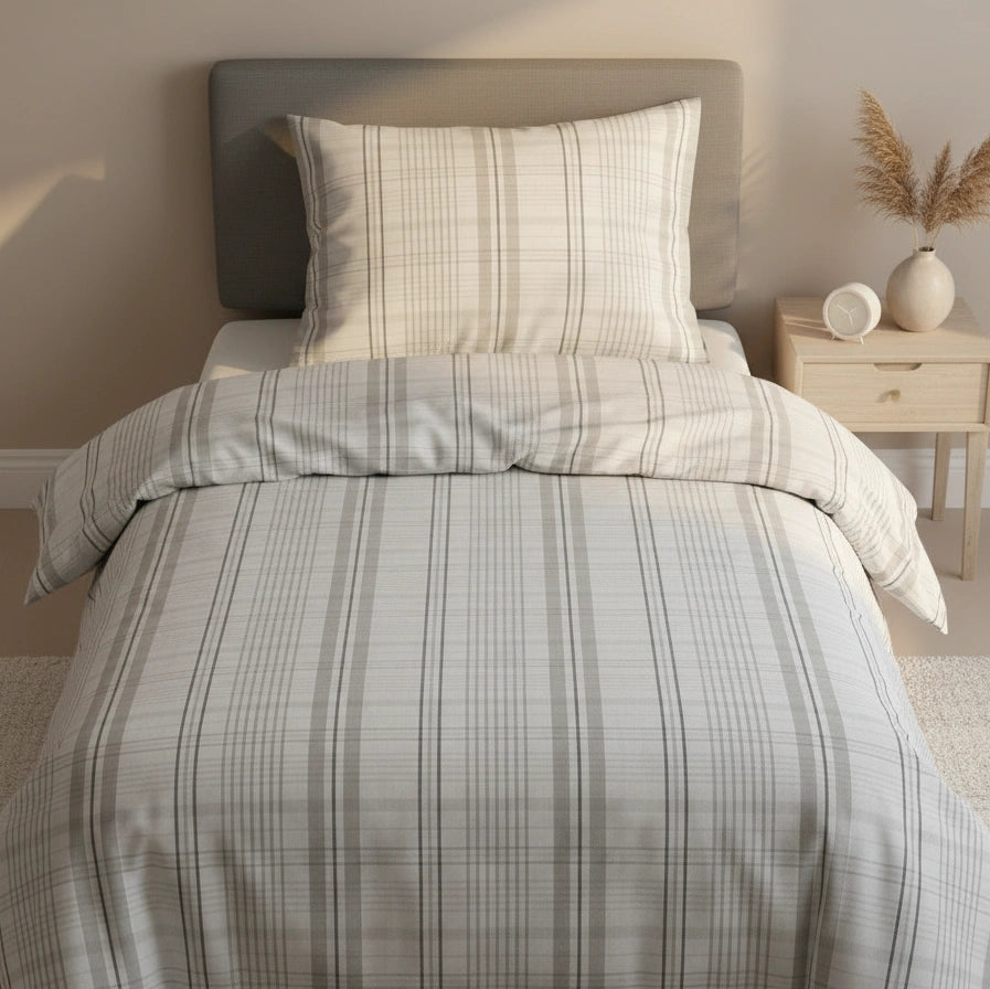 Dekbedovertrek 140x200 Katoen Check