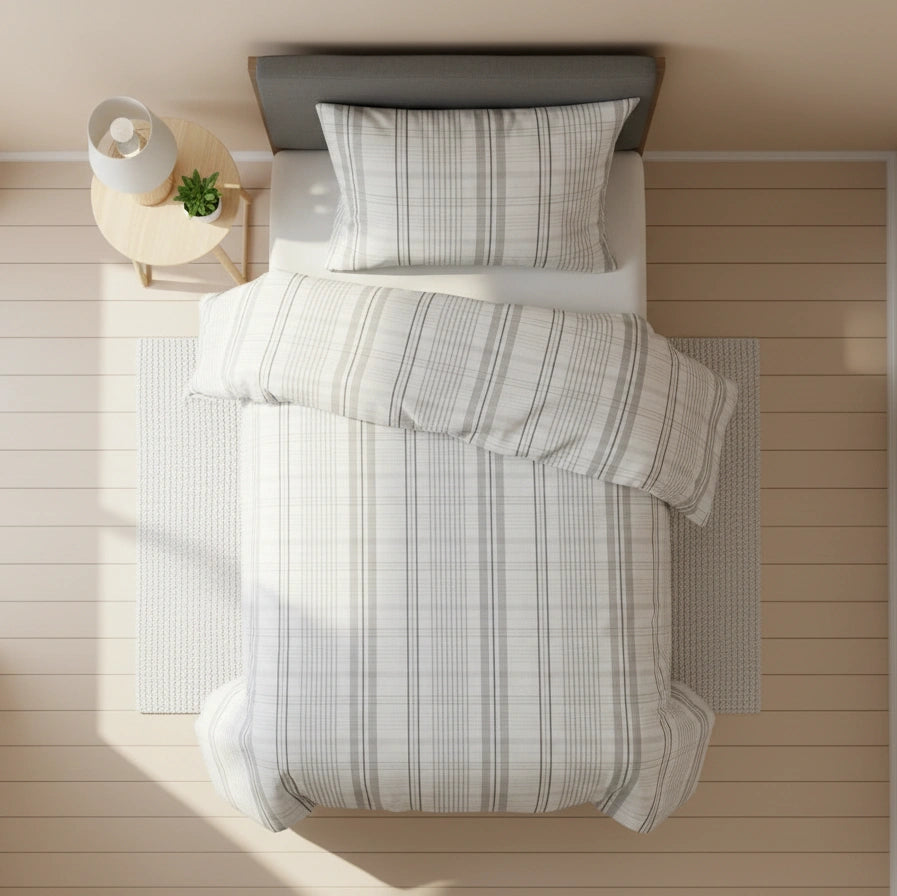 Dekbedovertrek 140x200 Katoen Check