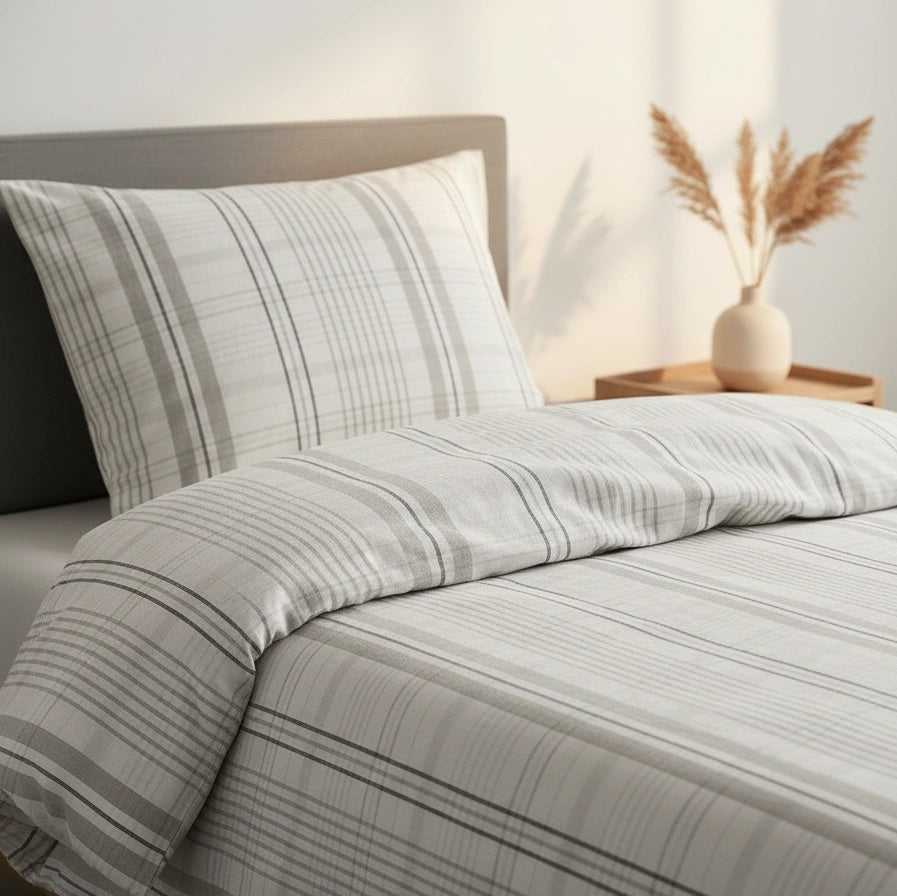 Dekbedovertrek 140x200 Katoen Check