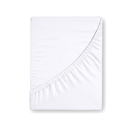 Katoenen hoeslaken wit in verpakking -duurzaam geweven katoen van Beterkatoen