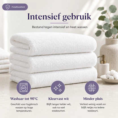 Hotel Badhanddoek - 70x140 - 500 g/m² - 100% katoen -  Wit