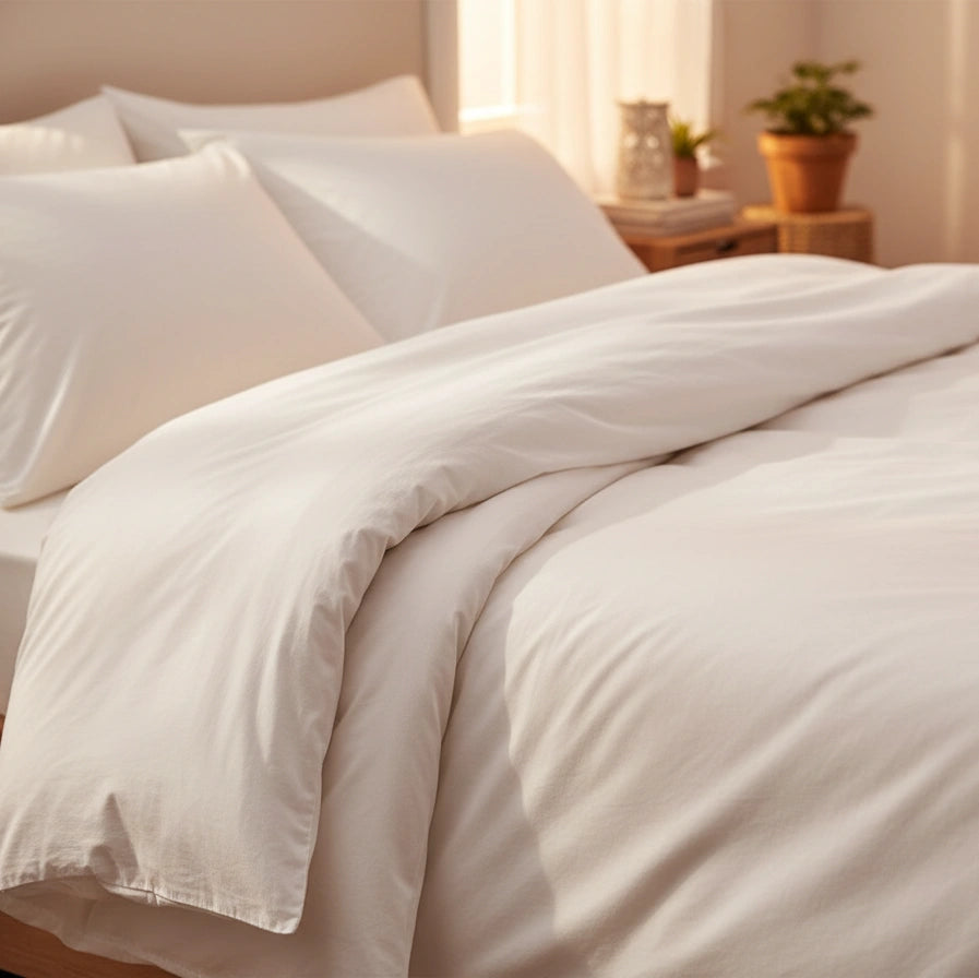 kussenslopen wit naast dekbedovertrek 200x200