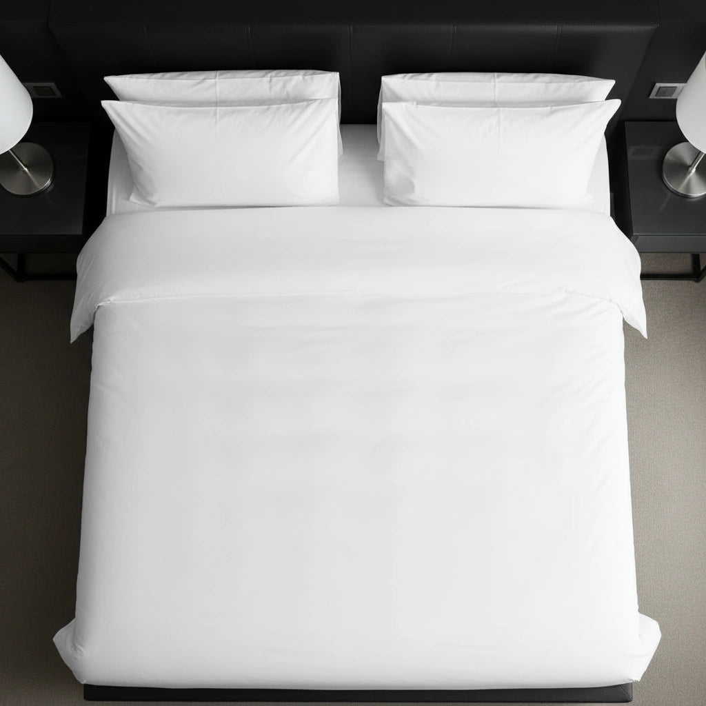 Hotel Dekbedovertrek 240x220 Katoen Wit