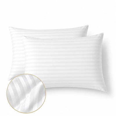 Hotel kussenslopen set van 2 - 60x70 - Egyptisch katoensatijn - 10mm - TC250