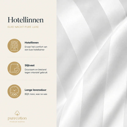 Hotel kussenslopen set van 2 - 60x70 - Egyptisch katoensatijn - 27mm - TC250