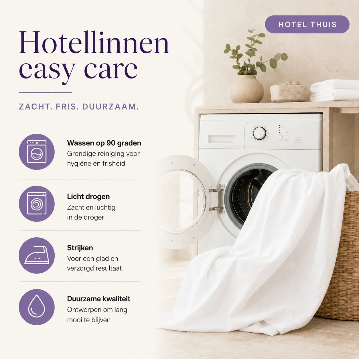 Hotel kussenslopen set van 2 - 60x70 - Egyptisch katoensatijn - TC300