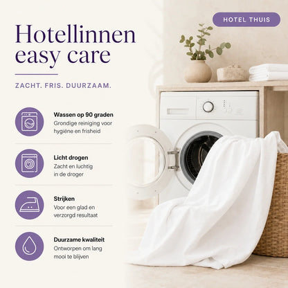 Hotel kussenslopen set van 2 - 60x70 - Egyptisch katoensatijn - TC300