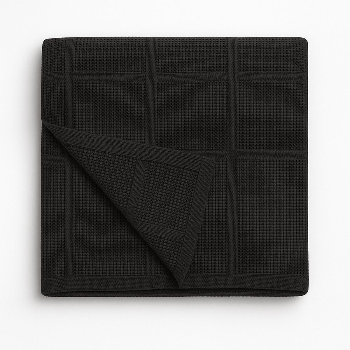 Katoenen plaid 130x180 antraciet - zachte luchtig geweven deken voor bank of woonkamer - Beterkatoen