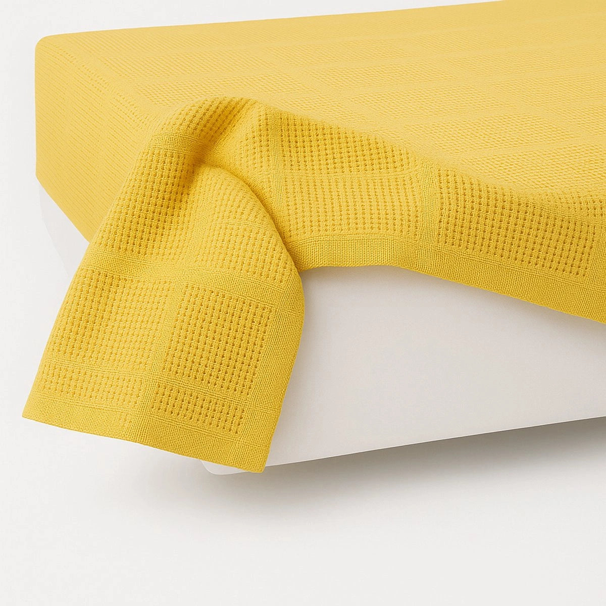 Katoenen Plaid 130×180 Geel