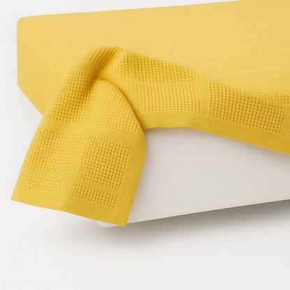 Katoenen Plaid 130×180 Geel