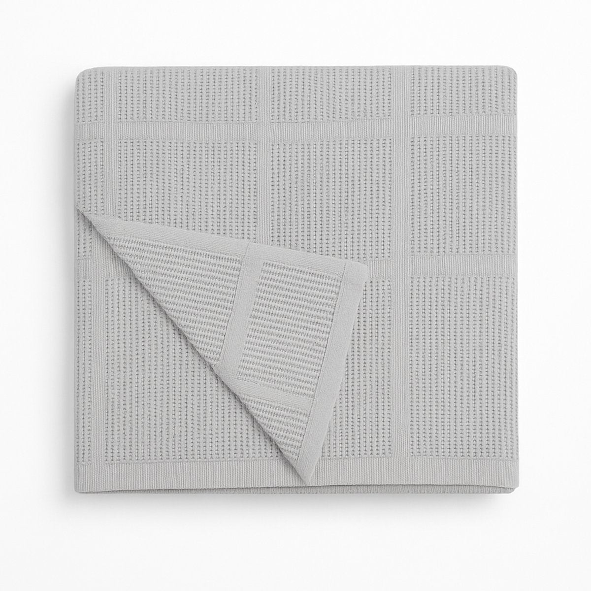 Katoenen plaid 130x180 grijs - zachte luchtig geweven deken voor bank of woonkamer - Beterkatoen