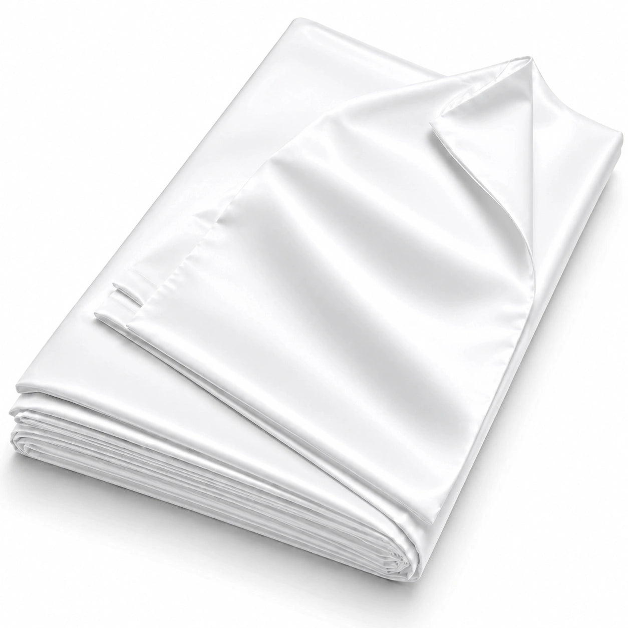 Laken 2-Persoons 280x300 - 100% Katoen Satijn - Wit