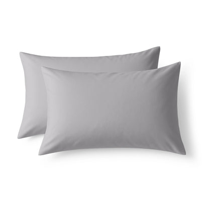 Kussenslopen 60x70 - Set van 2 - 100% Katoen - Grijs