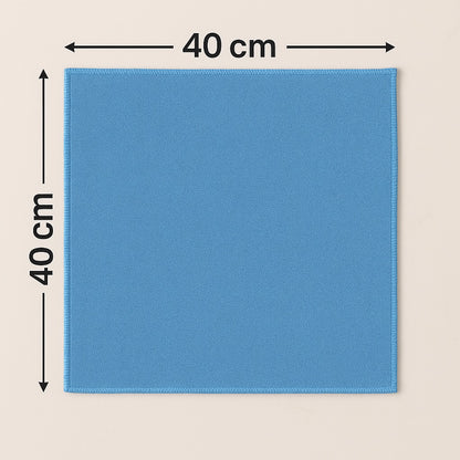 Microvezeldoek 40x40 cm blauw - handig formaat voor poetsen, polijsten en schoonmaken - Beterkatoen
