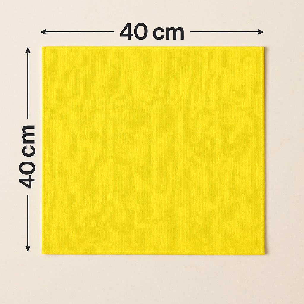 Microvezeldoek 40x40 cm geel - handig formaat voor poetsen, polijsten en schoonmaken - Beterkatoen
