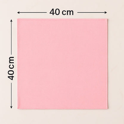 Microvezeldoek 40x40 cm roze - handig formaat voor poetsen, polijsten en schoonmaken - Beterkatoen