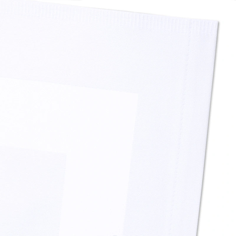 Servetten 50x50 cm - 100% Katoen - Damast met Satijnband - Wit